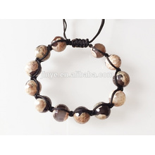 Pulsera con cuentas de piedras preciosas naturales para hombres